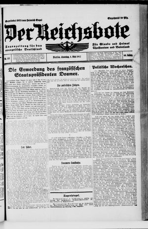 Der Reichsbote vom 08.05.1932