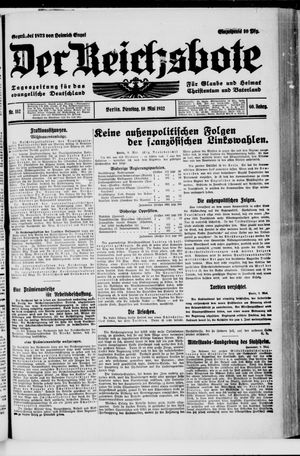 Der Reichsbote vom 10.05.1932