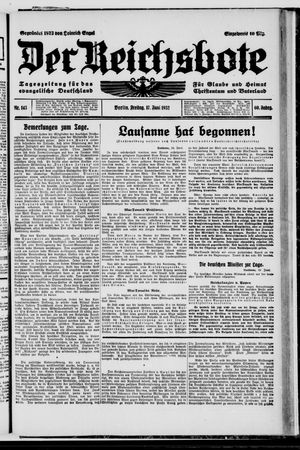 Der Reichsbote vom 17.06.1932