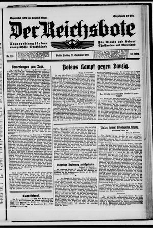 Der Reichsbote vom 23.09.1932