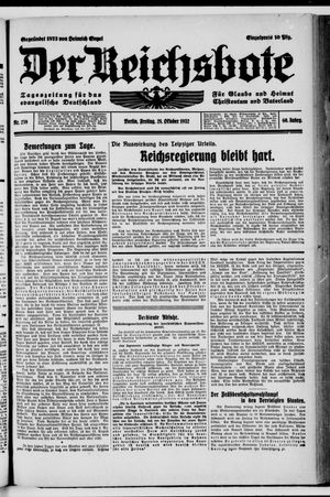 Der Reichsbote vom 28.10.1932