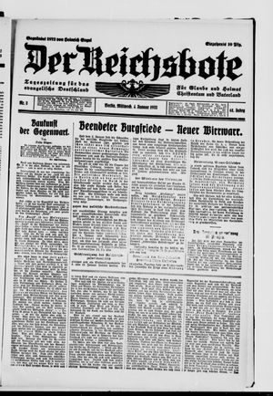 Der Reichsbote vom 04.01.1933