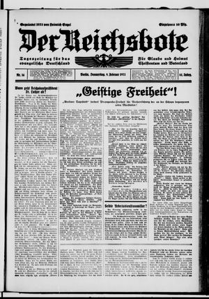 Der Reichsbote on Feb 9, 1933