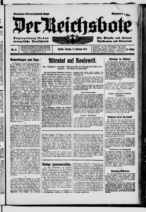 Der Reichsbote vom 17.02.1933