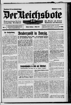 Der Reichsbote vom 05.03.1933