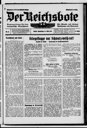 Der Reichsbote on Mar 16, 1933