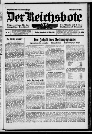 Der Reichsbote vom 18.03.1933