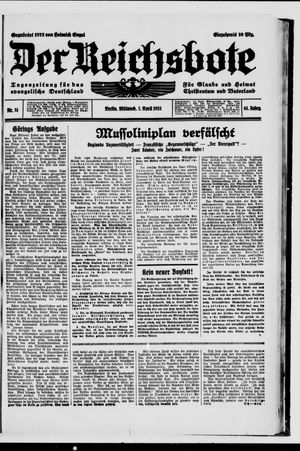 Der Reichsbote on Apr 5, 1933