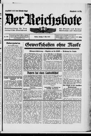 Der Reichsbote vom 05.05.1933