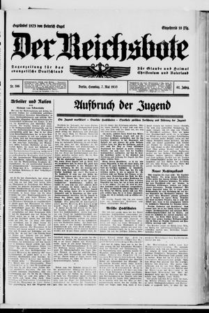 Der Reichsbote vom 07.05.1933