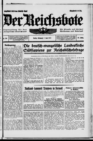 Der Reichsbote vom 07.06.1933