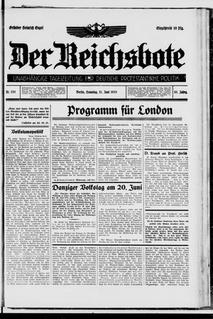 Der Reichsbote on Jun 11, 1933