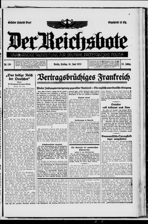 Der Reichsbote on Jun 16, 1933