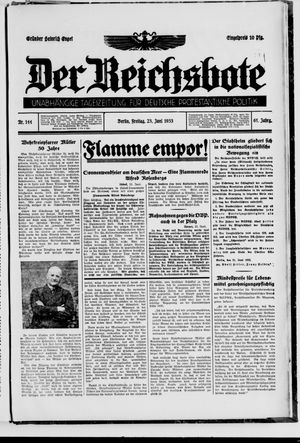 Der Reichsbote on Jun 23, 1933