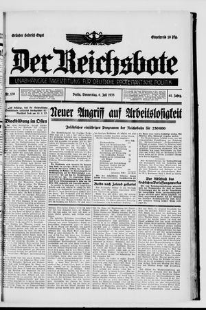Der Reichsbote vom 06.07.1933