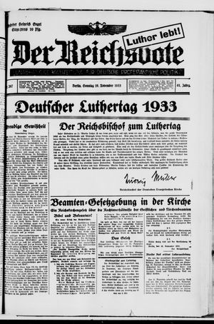 Der Reichsbote on Nov 19, 1933