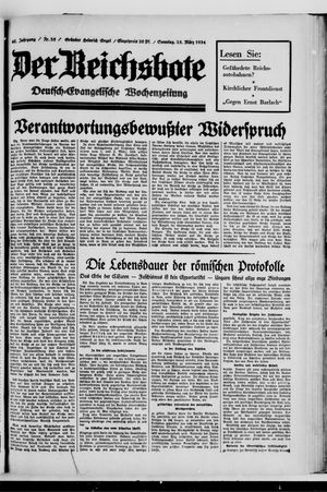 Der Reichsbote vom 25.03.1934