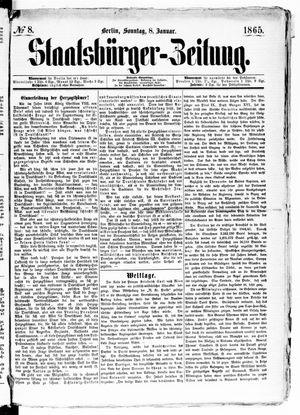 Staatsbürger-Zeitung vom 08.01.1865