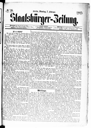 Staatsbürger-Zeitung vom 07.02.1865