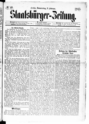 Staatsbürger-Zeitung vom 09.02.1865