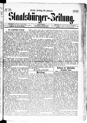 Staatsbürger-Zeitung vom 24.02.1865