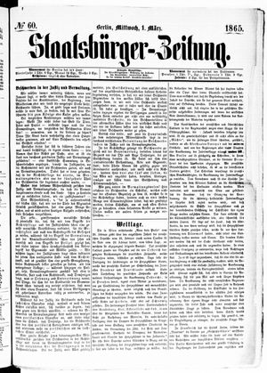 Staatsbürger-Zeitung on Mar 1, 1865