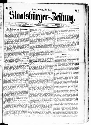 Staatsbürger-Zeitung vom 10.03.1865