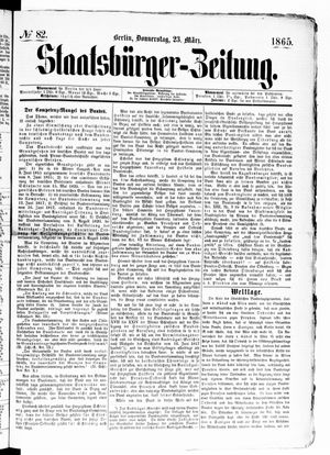 Staatsbürger-Zeitung on Mar 23, 1865