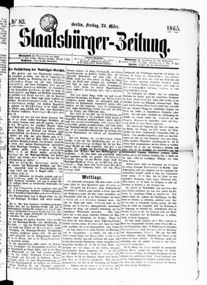 Staatsbürger-Zeitung vom 24.03.1865