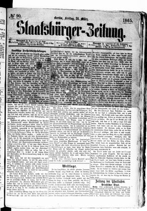 Staatsbürger-Zeitung vom 31.03.1865