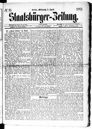 Staatsbürger-Zeitung on Apr 5, 1865