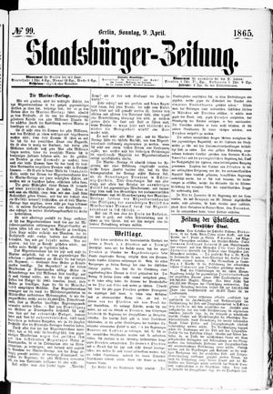 Staatsbürger-Zeitung on Apr 9, 1865