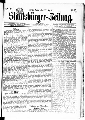 Staatsbürger-Zeitung vom 27.04.1865