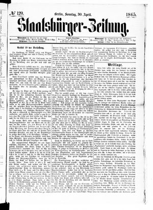 Staatsbürger-Zeitung on Apr 30, 1865