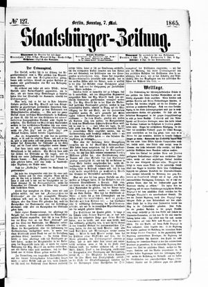 Staatsbürger-Zeitung on May 7, 1865