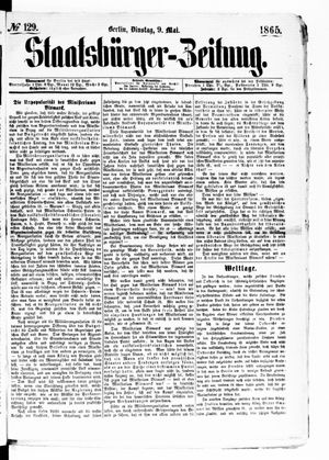 Staatsbürger-Zeitung vom 09.05.1865