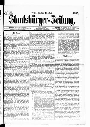 Staatsbürger-Zeitung on May 16, 1865