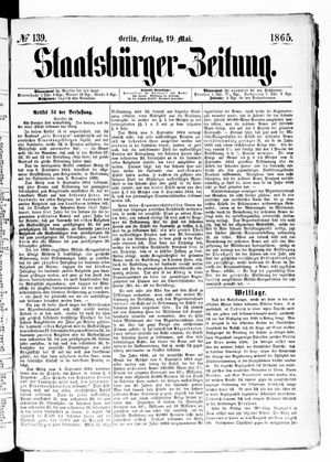 Staatsbürger-Zeitung vom 19.05.1865