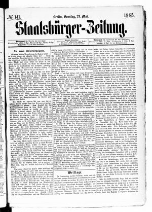 Staatsbürger-Zeitung vom 21.05.1865