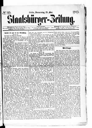 Staatsbürger-Zeitung vom 25.05.1865