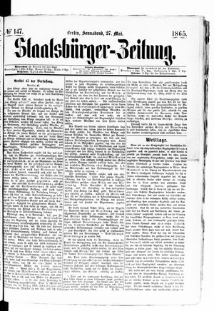 Staatsbürger-Zeitung vom 27.05.1865