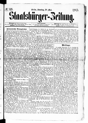 Staatsbürger-Zeitung on May 28, 1865