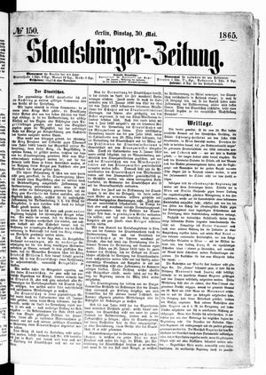 Staatsbürger-Zeitung on May 30, 1865