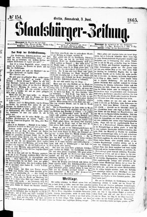 Staatsbürger-Zeitung vom 03.06.1865
