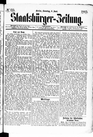 Staatsbürger-Zeitung vom 04.06.1865