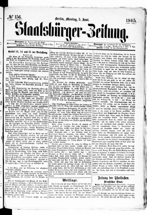 Staatsbürger-Zeitung vom 05.06.1865
