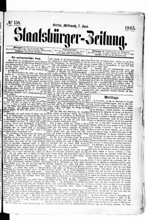 Staatsbürger-Zeitung on Jun 7, 1865