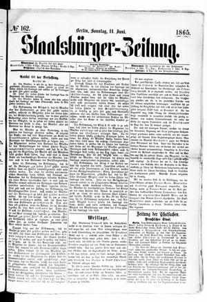 Staatsbürger-Zeitung vom 11.06.1865