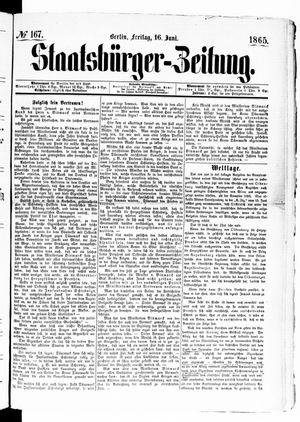 Staatsbürger-Zeitung vom 16.06.1865