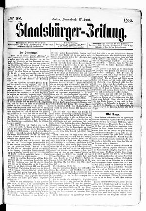 Staatsbürger-Zeitung vom 17.06.1865